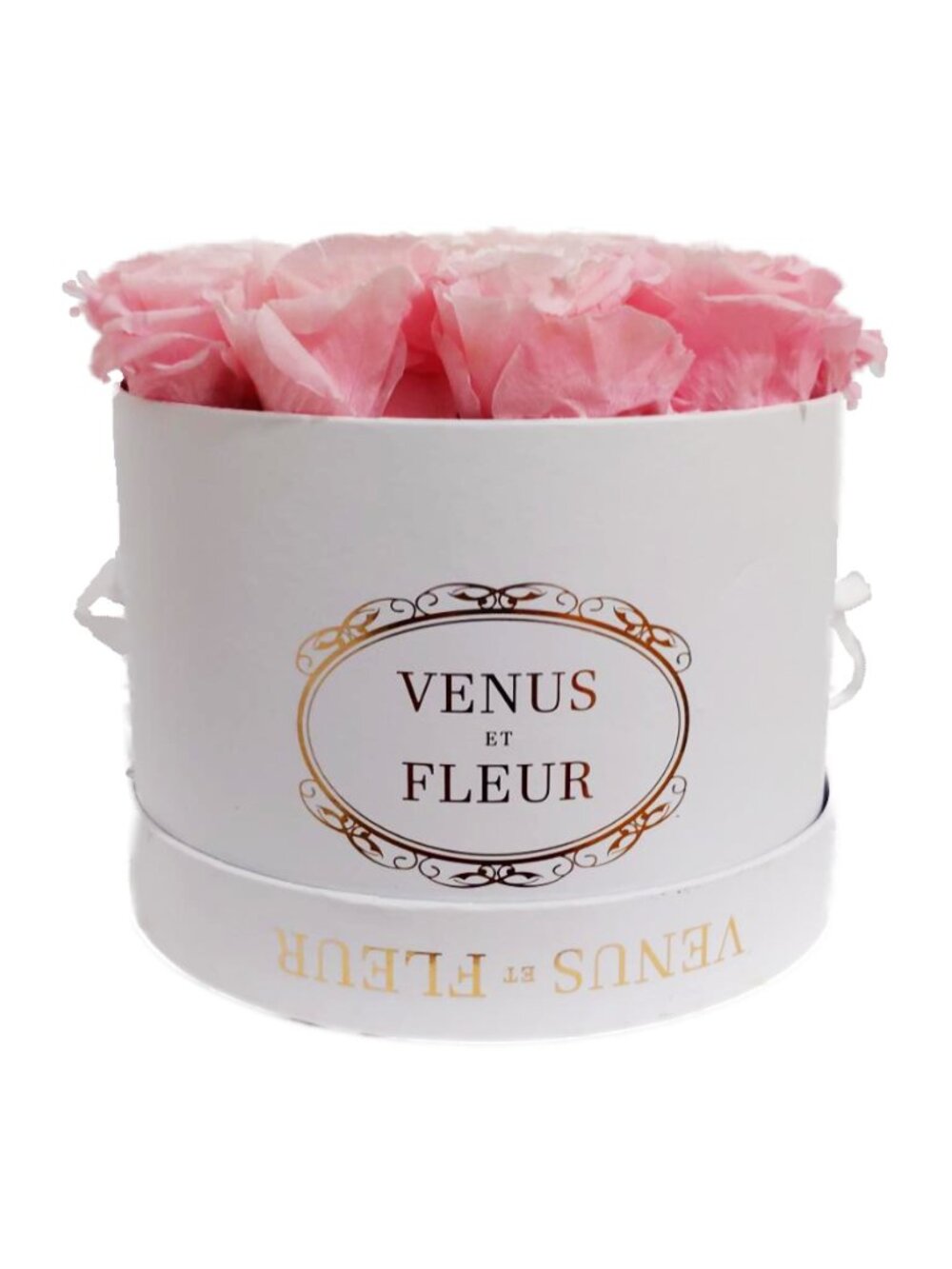 Venus et Fleur Small Round Bouquet of Eternity Roses Pink